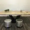 Steigerhouten Tafel V-Poot