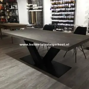 Steigerhouten Tafel V-Poot