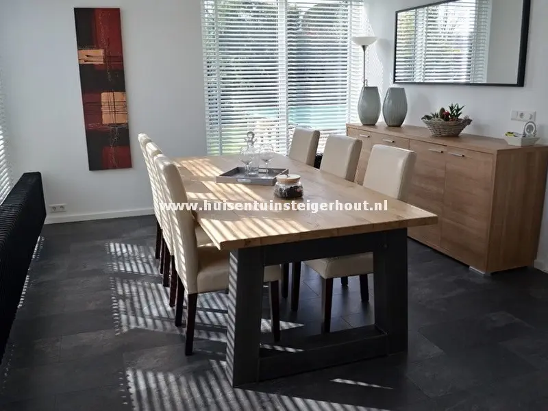 Steigerhouten Tafel Trapezium