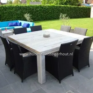 Steigerhouten Tuintafel Vierkant