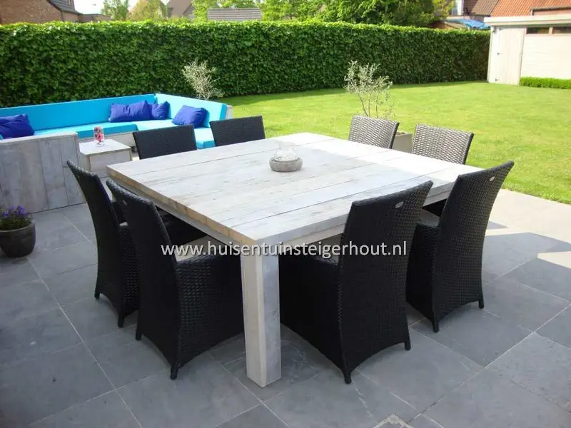 Steigerhouten Tuintafel Vierkant