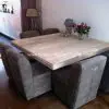 Steigerhouten Tafel Vierkant