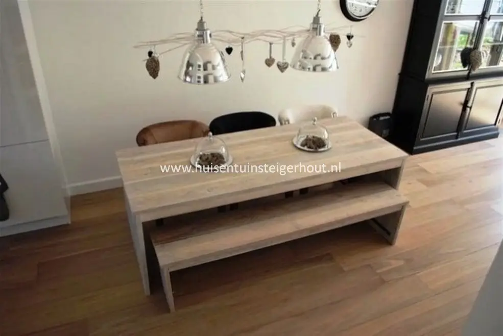 Steigerhouten Tafel U-Model