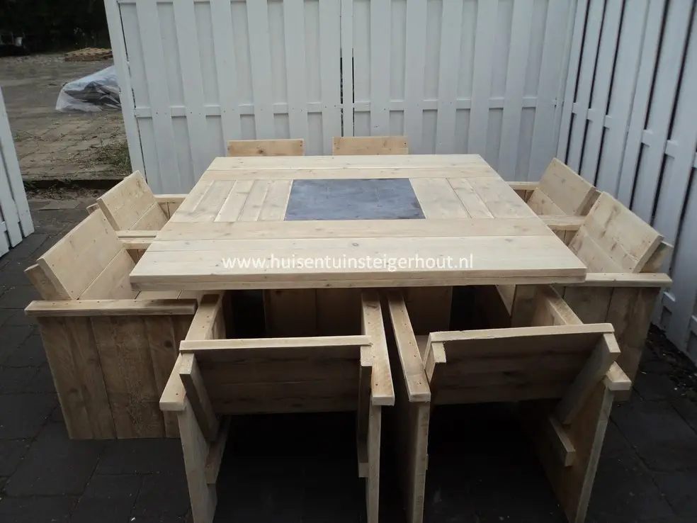 Steigerhouten Tuinset MAXI
