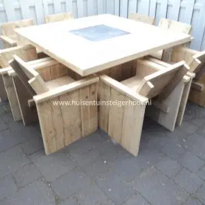 Steigerhouten Tuinset MAXI