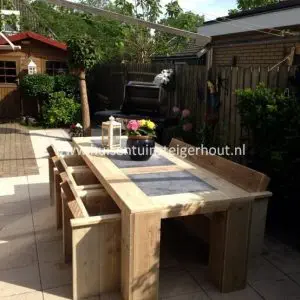 Steigerhouten Tafel Deluxe