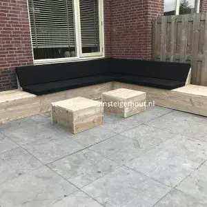 Steigerhouten Hoekbank LUNA