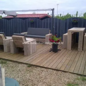 Steigerhouten Loungeset ANZIO