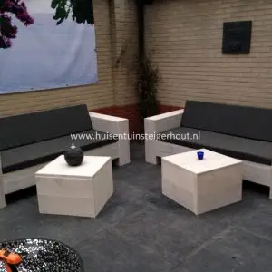 Steigerhouten Loungeset SORA