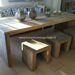 Steigerhouten Tafel U-Model