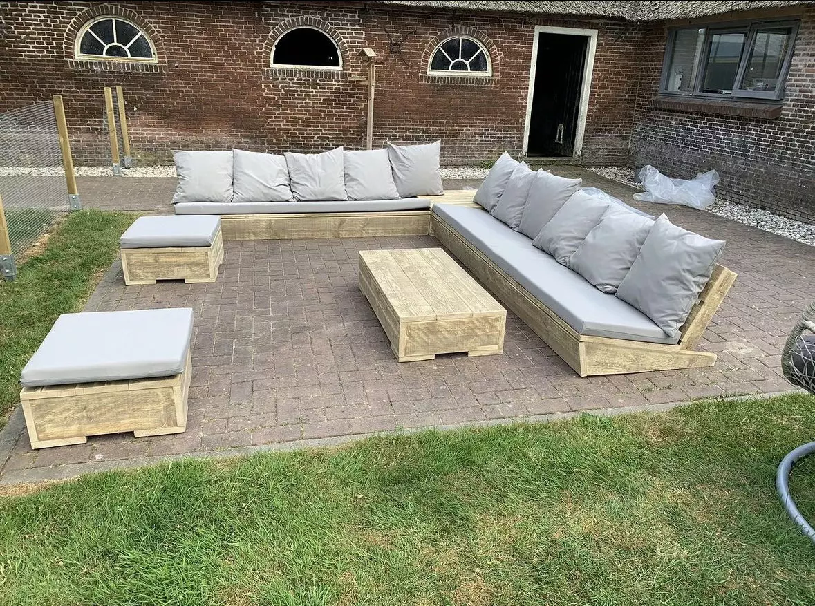 Steigerhouten Loungeset Apiro